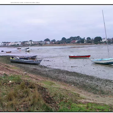 Christchurch Harbour Just down the road from Ringwood is the area called Mudiford. I think you'll understand the name!